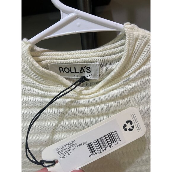 ROLLA'S Edgar Knit Maxi Dress Cream Womens Size Small - Picture 10 of 10